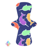 Narwhals Print Reusable Cloth Sanitary Pad | Made in the U.K by Lady Days