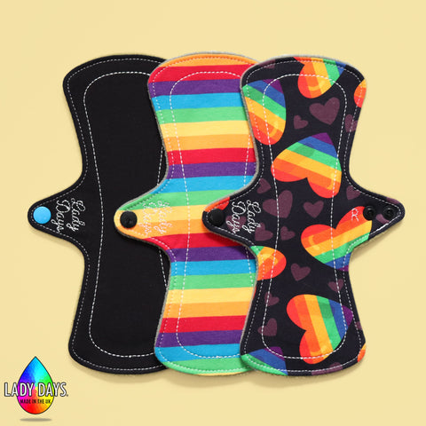 9" Regular Cloth Menstrual Pad Set | Made in the U.K by Lady Days™