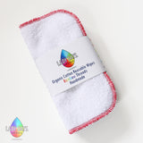 Large Organic Cotton Reusable Cloth Wipes - Pack of 8