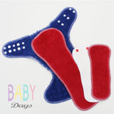 Baby Days One Size Hybrid Cloth Nappy - Lady Days Cloth Pads
