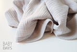 Muslin Blanket - Silver Grey - Lady Days Cloth Pads