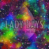 Rainbow Galaxy Print Scrundies Pants | Made in the U.K by Lady Days™