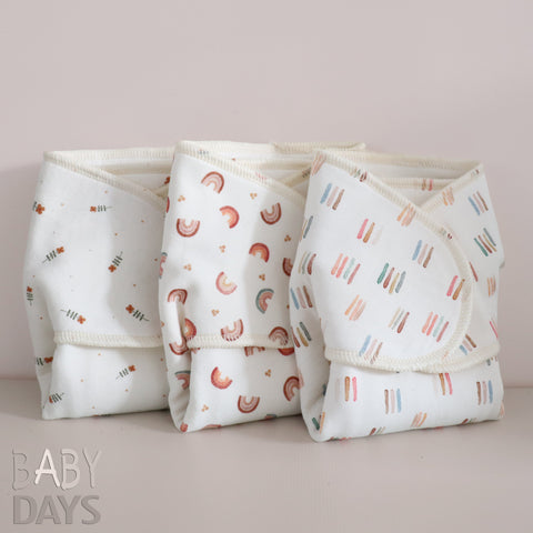 BABY DAYS NEWBORN PREFLAT CLOTH NAPPY MADE IN THE UK TRIPLE PACK