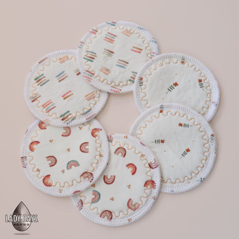 set of 3 Reusable Washable Breast Pads | Made in the U.K by Lady Days