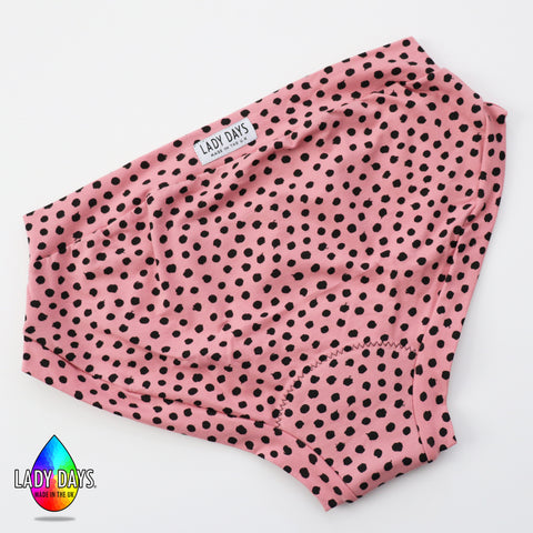 LADY DAYS ROSE DOTS ORGANIC PERIOD PANTS - XLARGE