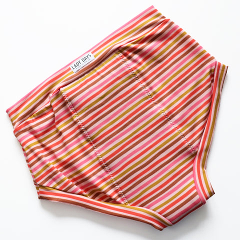 LADY DAYS STRIPE ORGANIC PERIOD PANTS - XLARGE