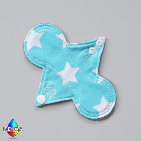 Star Print 6" Reusable Cloth Panty Liner | Made in the U.K by Lady Days™