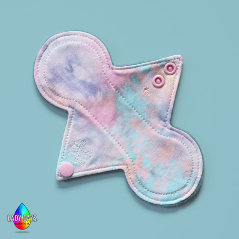 Pastel Tie Dye Print 7" Reusable Cloth Panty Liner | Made in the U.K by Lady Days™