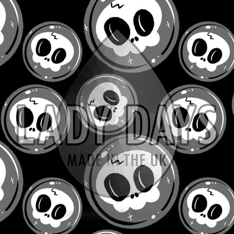LADY DAYS CLOTH PADS SCRUNDIES PANTS - BUBBLE SKULLS