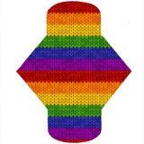 LADY DAYS CLOTH PADS CUSTOM MADE PADS KNIT THE RAINBOW LINEAR