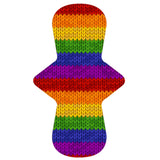 LADY DAYS CLOTH PADS CUSTOM MADE PADS KNIT THE RAINBOW LUSCIOUS