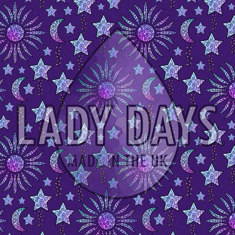 LADY DAYS CLOTH PADS SCRUNDIES PANTS - MOON AND STARS