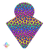 LADY DAYS REUSABLE CLOTH MENSTRUAL PAD CUSTOM MADE IN RAINBOW LEOPARD PRINT