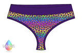 LADY DAYS CLOTH PADS SCRUNDIES PANTS - rainbow leopard print
