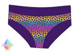 LADY DAYS CLOTH PADS SCRUNDIES PANTS - rainbow leopard print