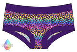 LADY DAYS CLOTH PADS SCRUNDIES PANTS - rainbow leopard print