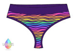 LADY DAYS CLOTH PADS SCRUNDIES PANTS - rainbow zebra print