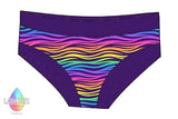 LADY DAYS CLOTH PADS SCRUNDIES PANTS - rainbow zebra print