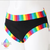 LADY DAYS PERIOD PANTS - RAINBOW BANDS - Lady Days Cloth Pads
