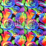 Large Rainbow Rose Print Period Pants | Made in the U.K by Lady Days™