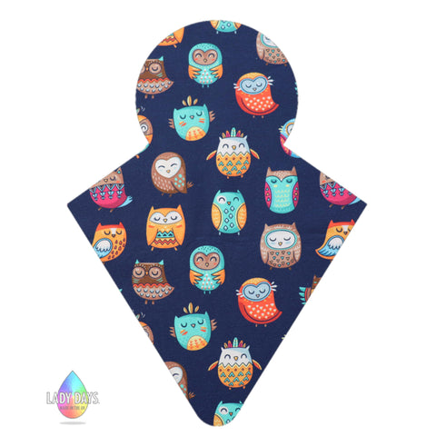 Made to Order Owl Print Reusable Cloth Sanitary Pad | Made in the U.K by Lady Days