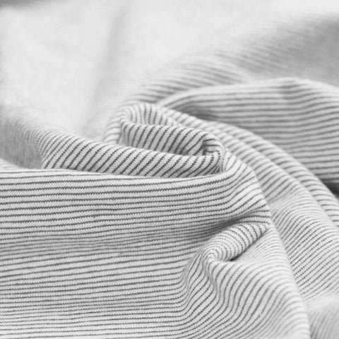 LADY DAYS CLOTH PADS GREY AND WHITE MICRO STRIPE SCRUNDIE