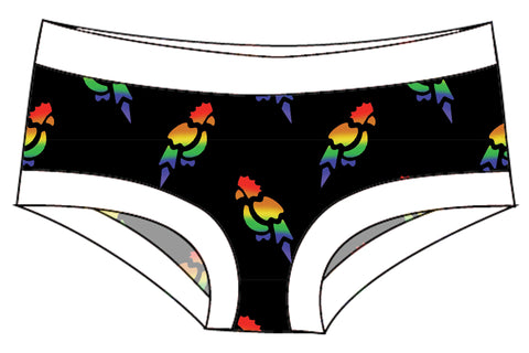 Rainbow Parrot - Lady Days Cloth Pads