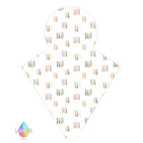 LADY DAYS CLOTH PADS ORGANIC REUSABLE CLOTH PADS WATERCOLOUR RAINBOW DASH REUSABLE CLOTH PAD MADE IN THE UK 