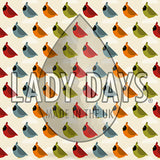 Cardinal Bird Print Cloth Sanitary Pad | Made in the U.K by Lady Days™