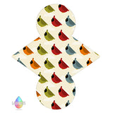 Cardinal Bird Print Cloth Sanitary Pad | Made in the U.K by Lady Days™