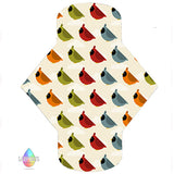 Cardinal Bird Print Cloth Sanitary Pad | Made in the U.K by Lady Days™