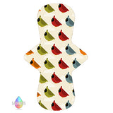 Cardinal Bird Print Cloth Sanitary Pad | Made in the U.K by Lady Days™