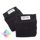 Lady Days black organic period pants
