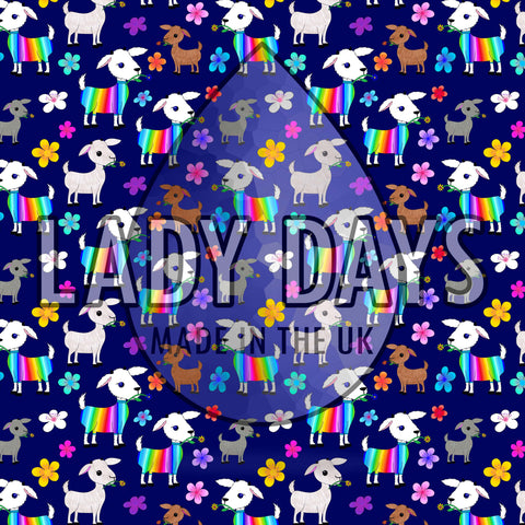 lady Days scrundies custom made in baby goat print