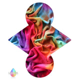 LADY DAYS CLOTH MENSTRUAL PADS TOPPED WITH HAND DYED COTTON VELOUR IN SOFT BRIGHTS
