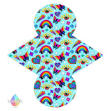 lady days reusable cloth pad custom made in positivity cloud print