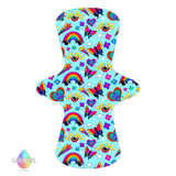 lady days reusable cloth pad custom made in positivity cloud print