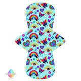 lady days reusable cloth pad custom made in positivity cloud print