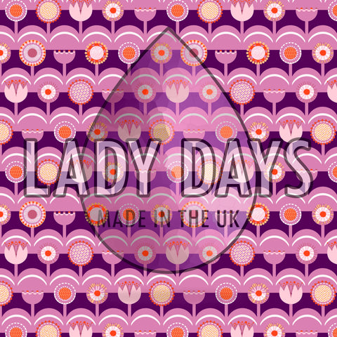 lady days reusable cloth pad custom made in scandi flower print
