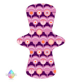 lady days reusable cloth pad custom made in scandi flower print