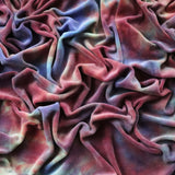 LADY DAYS CLOTH MENSTRUAL PADS TOPPED WITH HAND DYED COTTON VELOUR IN MAROON GLOW